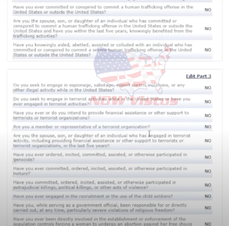 Imagem Artigo 02 abril 2025 início do DS///DS-160 formulário Visto Americano passo a passo revisão 8